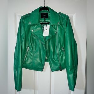 7 for All Mankind Faux leather jacket